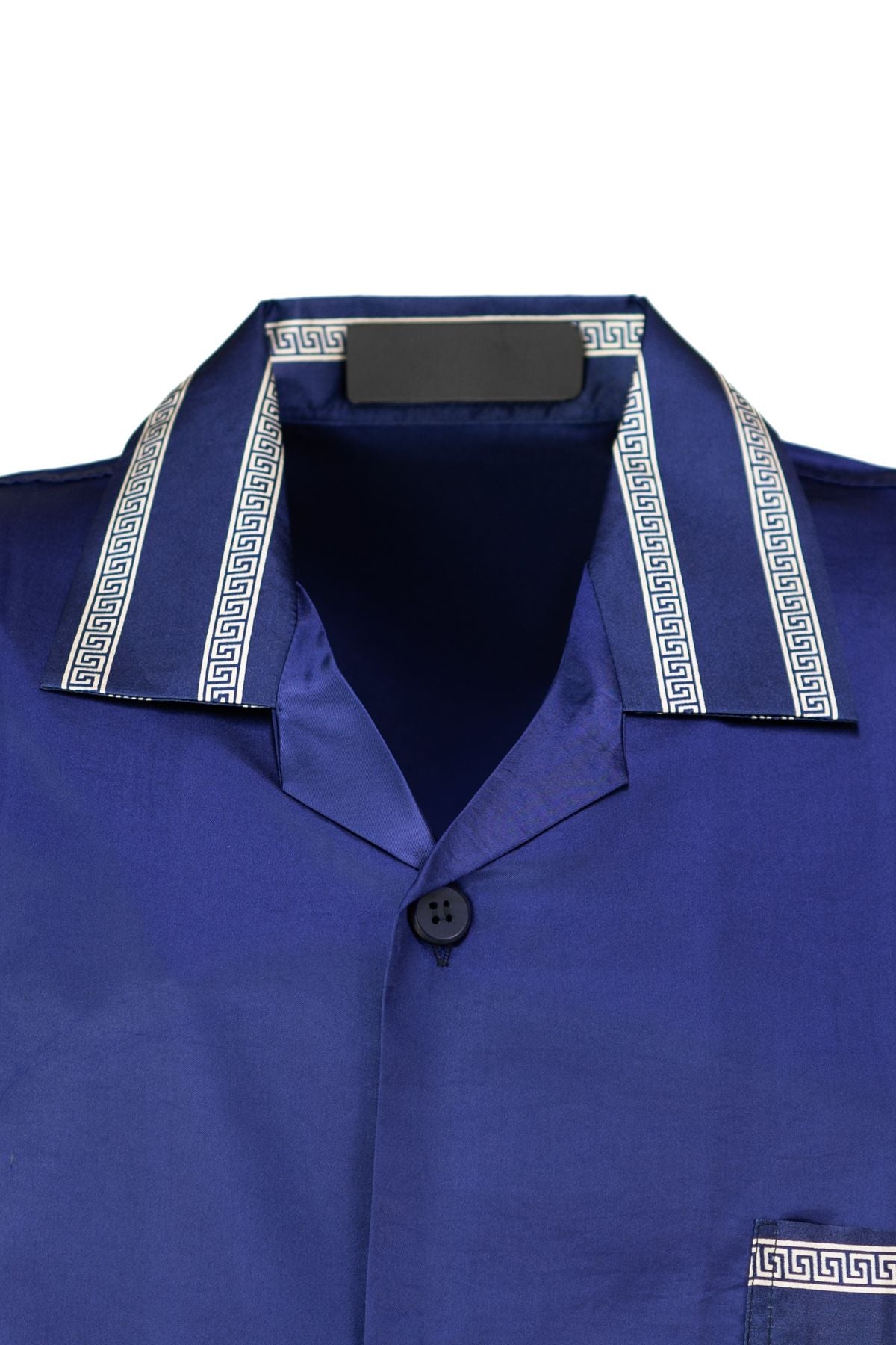 Erkek Klasik Model Pijama Takımı Premium ipeksi Saten Kumaş Cepi Şık Çizgili Rahat Tam Kalıp